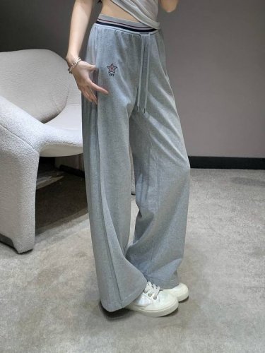 dio* 25Ss春夏新款 抽绳织带阔腿长裤丨独家高版出品！利用贴身弹力松紧带效果装点腰身处 配合条纹装饰和抽绳打造出休闲的效果 风格松弛洋气 口袋处标志性五角