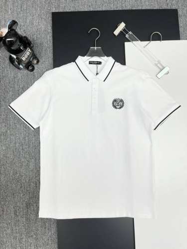 D&G 杜嘉班纳 刺绣新款polo衫 原版面料 官方同款 采用210克丝光珠地棉，定制 同缸染面料 手感非常舒服爽滑 版型挺阔有型 一线品牌代工厂p出品 进口百