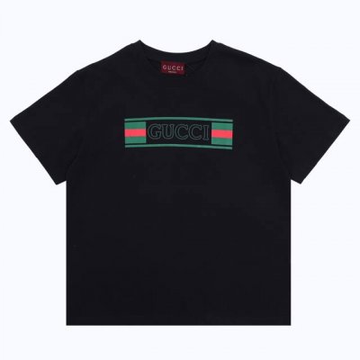 Gucci 古驰 新款红绿腰带印花圆领T恤 Size：Xs-L