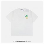 lv 25Ss 椰树字母发泡短袖 面料采用230克重精梳棉，定制32支1*1螺纹，成衣两遍水洗处理，面料舒适亲肤无异感，定制定染面料，纺织密度高，垂感佳，不易变