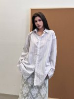 Acne ｜ 新款衬衣，前后印花结合成衣洗水吊磨喷色工艺，100%高密棉，男女同款，尺码Sml