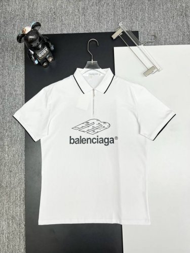 Balenciaga 巴黎世家 刺绣新款拉链polo衫 原版面料 官方同款 采用210克丝光珠地棉，定制 同缸染面料 手感非常舒服爽滑 版型挺阔有型 一线品牌代