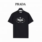 prada 普拉达 毛巾绣刺绣字母Logo短袖T恤 基础款我们最在意的就是面料和版型，p家经典合身版型， 特殊立裁工艺，上身线条流畅，不管偏胖或是胖瘦的身材，都