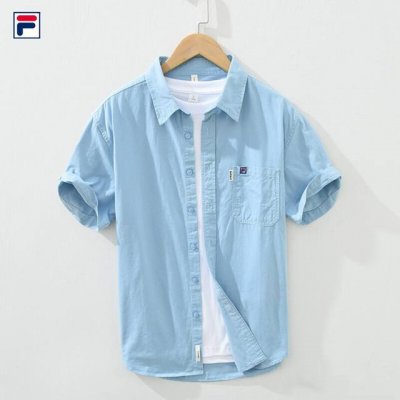 上新 斐乐Fila25款高品质纯棉刺绣日系个性长袖衬衫外套 甄选纯棉优质面料 透气吸汗 不变形 不起球 细腻不糙手 耐磨性高 走线工整 亲肤抗皱等特点 让服饰舒