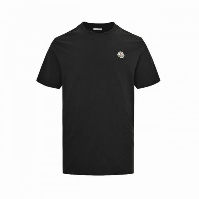 moncler 蒙口 25Ss 经典胸口小标短袖 采用32S双纱平纹 配32S双纱1×1螺纹 260克重 螺纹同染无色差 经典小标刺绣 后领双层走线针车牢固紧实