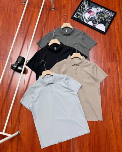 原单品质 Lululemon 露露无缝压胶速干短袖polo 男士日常通勤搭配，平替各种糕品，绝对的黑科技产品，四色经典百搭入手，无缝压胶速干polo衫，无缝切割