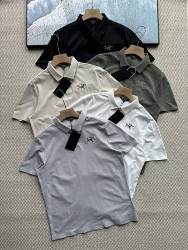 25夏季新品，始祖鸟男士无痕压胶翻领polo衫短袖！ 大鸟最新研发！奢饰品中时尚界一哥！原厂出品！卖一件少一件！！面料采用客供12%的聚氨纤维，冰爽丝滑的同时，