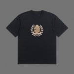 高端品质 Burberry 2025Fall 春夏系列 标识短袖T恤 区别普通印花 定织270G32支双纱纯棉面料 宽松版型 男女同款 Size：S M L X