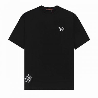 品牌： Louis Vuitton 路易威登 面料：100%棉 码数: Xs. S. M． L. 颜色：黑色． 白色． 工艺：刺绣