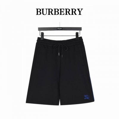 Burberry 巴宝莉 25Ss 绳绣骑士战马小标拼色短裤 面料采用400G纯棉毛圈面料，订染颜色后整蚀毛处理， 对照原版做丝滑超柔处理，布面肌理股线清晰明显