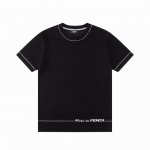 120 Fendi 芬迪 双Ff 圆领短袖针织衫 升级，灵感源自八十年代复古 原版面料 官方同款 Polo衫 定制 网纱毛衣针织面料 手感非常舒服 春夏最新砖柜