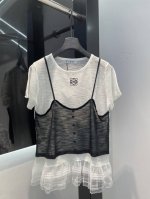 Loewe 25春季新款蕾丝吊带针织 胸前经典Logo 简单百搭 Sml
