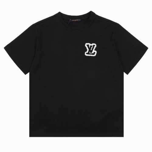 Louisvuitton 路易威登 胸前老花Logo植绒刺绣短袖T恤 Size：S-L