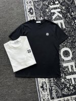 stone Island 石头岛 25Ss 胸前贴布刺绣Logo情侣短袖T恤 小红书热门爆款，明星网红同款穿搭，男女日常通勤穿搭必备单品！ 高品质260克高克重