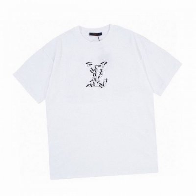路易威登 Louis Vuitton 夏季新款 发泡字母印花圆领短袖T恤 Lv Special-project部门最强员工服 反袖设计 高端品质独家定制 采用2