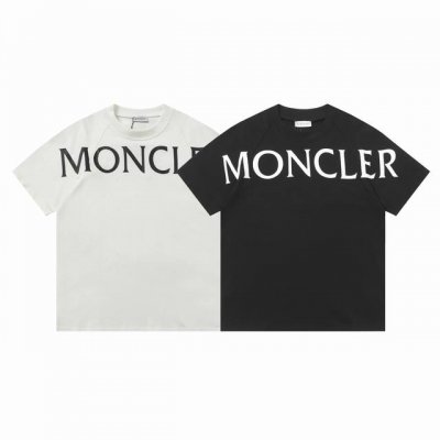 款号：G2153 Moncler 蒙口 官网同款印花图案 双纱纯棉短袖 - 260G双纱纯棉顶级面料 手感柔软 百分百纯棉独家出货 定染硫化黑无尘处理面料 -面
