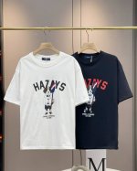 Hazzys哈吉斯小狗划水新款夏季新款宽松情侣款短袖T恤 款号：C143 颜色: 黑色 白色 细节版本一比一复刻 重磅专柜最新款！走一波！绝对私房牛货！ 原厂面