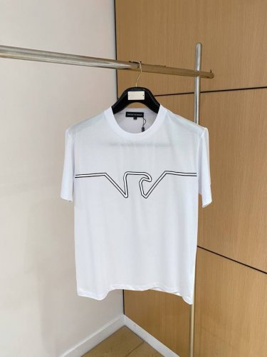 阿玛尼、2025最新款短袖T恤，胸前顶级印花字母图案Logo，面料棉 舒适柔软，帅气时尚，码数：M-3Xl