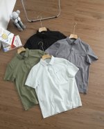 上新 品牌：凯乐石 Kailas 尺码：M-L-Xl-Xxl-Xxxl 颜色：黑色-军绿-灰色-白色 类型：男士户外速干无痕翻领polo衫 材质：220克冰离子