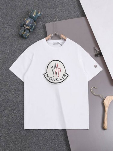 高品质 Moncler 蒙口毛巾绣大Logot桖， 25Ss春夏新品，官网旗舰店同步开售，M家经典大Logo，袖口章仔小标，非二次开发，原版成型，采用32支24