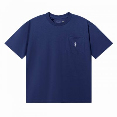 顶级品质 拉夫劳伦Ralph Lauren新款口袋小标刺绣Logo短袖T恤 圆领的设计，修饰脖颈线条和脸型，增加日常中的精致感，整体给出一种慵懒休闲风，完全不挑