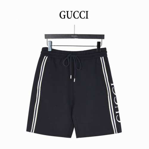gucci 古驰 25Ss 侧边织带拼色Logo刺绣短裤 面料采用400G棉质太空棉面料，订染颜色后整蚀毛处理， 对照原版做丝滑超柔处理，布面肌理股线清晰明显，