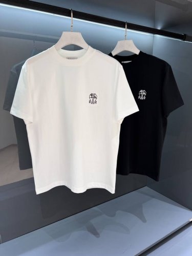 新品 精品渠道 外贸出口订单Brun*Llo Cucin*Ill 2025Ss 男士商务圆领短袖T恤 Bc的每一件成衣都是独一无二的奢品风采.简约大气的高奢品格