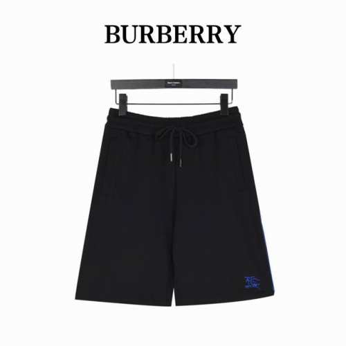 Burberry 巴宝莉 25Ss 绳绣骑士战马小标拼色短裤 面料采用400G纯棉毛圈面料，订染颜色后整蚀毛处理， 对照原版做丝滑超柔处理，布面肌理股线清晰明显