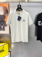 p*Ada 普拉哒2025早春新款原单男士圆领短袖T恤 专柜同步售卖 高端品质 高版本 Os版型阔版 爆款胸前绣Logo布标植绒工艺设计 定制进口双股100%纯