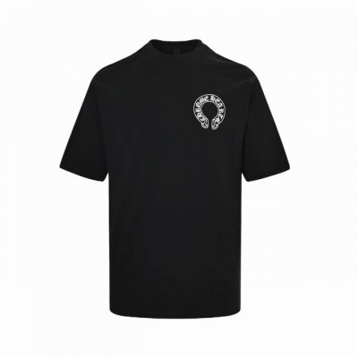 Chrome Hearts 克罗心 25Ss 梵文字母印花短袖 黑色皮袋包装 采用进口数码直喷 260G 26支定制定染双纱棉 版型大 宽松有型 区别低版本瘦长