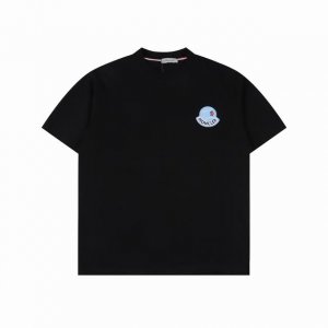 moncler 蒙口2025Ss毛巾绣签名Logo短袖T恤 定制云舒绒棉平纹柔软细腻舒适贴肤标志性Moncler标识点缀于胸前 仿佛艺术家的灵魂印记辨识度拉满低