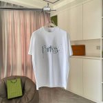 Bur 巴宝莉2025夏季新款 个性字母Logo印花 定制面料300G 短袖T恤 男女同款 尺码：S M L Xl Xxl 颜色：黑色 白色 粉红色 铁灰色