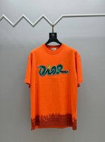130（顶级版本 区别通货） 全年不下架，放心出售 款式：迪奥/Dio.R短袖T恤 面料：300克重双纱100%棉 罗纹：320克重索络纳1*1潮牌 工艺：绣花