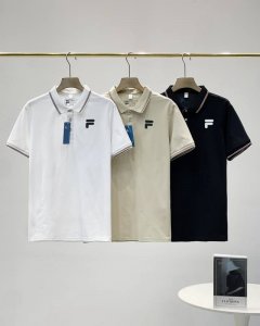 120包邮 斐乐Fila男士撞色翻领冰丝Polo衫凉爽Polo上衣运动休闲短袖T恤，处处彰显品牌魅力，上身真的超级有质感，可休闲可商务！ 上海广商贸易公司订单，