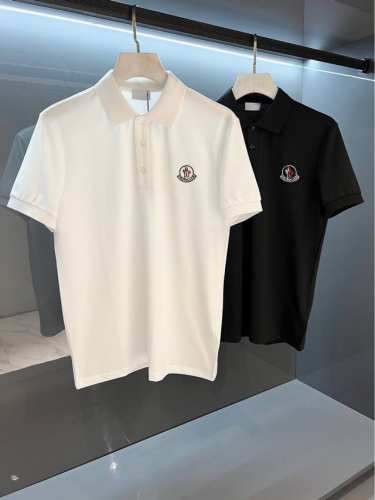 moncler蒙口 小刺绣 2025年夏季男士新款翻领短袖Polo衫，定制面料 透气舒适度高，细节无可挑剔，品牌元素设计理念，体现高品质。手感细腻柔软！呈现休闲