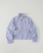polo Ralph Lauren拉夫劳伦 立领拉链直筒长袖夹克外套 虞书欣同款 虞书欣同款上身的一个爆款，得物已断货，面料非常轻薄软软的泡泡纱衬衫面料 可当防