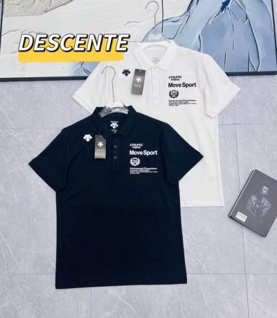 迪桑特 Descente 迪桑特夏季新款Polo短袖T恤衫1023 经典的Polo衫版型简约又不失时尚，胸前精致的3D立体压胶Logo，彰显品质与格调。两色可选