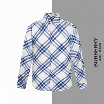 款号 G100 巴宝莉斜纹对格经典衬衫 Burberry官网一致款式 工艺:经典格斜纹格对位制作工艺 面料：纯棉竹节棉材质 手感柔软 配套：三标齐全 纸板 油纸