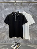 armani阿玛尼 2025春夏最新款翻领时尚短袖T恤，高级定制面料！贴肤舒适，丝滑透气，耐看又好穿，原厂工艺一丝不苟，型男必备单品，尺码：M-3Xl