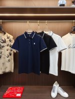 p220 纪梵希 2025 夏季新款男士翻领Polo衫，解锁意式优雅。领口设计是整件短袖的点睛之笔，简约线条勾勒出利落造型，标志性品牌Logo以精致的刺绣工艺呈
