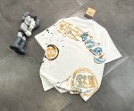 潮牌Evisu福神满印直喷工艺情侣款短袖T恤！ 240G双纱潮牌专用棉，纹理清晰，质感满满，同缸定染1×1无色差精密纯棉螺纹，层搭叠穿，自留好货，强烈推荐~所