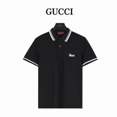 Gucci 古驰 胸口刺绣字母口袋短袖polo衫 原版品质，欢迎对比 品牌经典图案巧妙糅合纹理与缀饰细节，为早春系列的成衣设计增添色彩。Gucci经典典藏元素组
