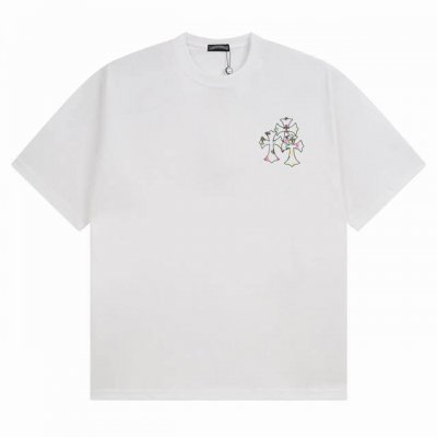 克罗心Ch万花筒宝剑短袖 版型舒适 男女同款 黑白色S-Xl