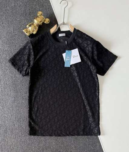 高品质 Dior 迪奥3D凹凸提花植绒T桖， 25Ss春夏新品，官网旗舰店同步开售，全身上下D家字母提花植绒工艺，客供260克桑蚕丝面料，透气凉爽，不起球，不变