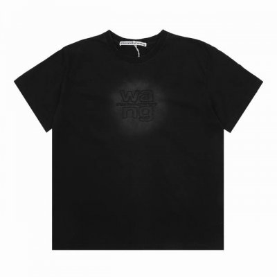 Alexander Wang亚历山大王 水洗压花字母Logo短袖T恤 Size：S-L