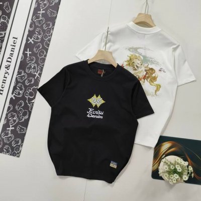 尺码S-2Xl掌柜推荐 evisu 福神 2025年春季新品 男士神兽白泽印花短袖T恤 原版面料高版本高品质 网红明星同款 休闲单品易于搭配 人气一直居高不下