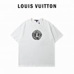 louis Vuitton 路易威登 25Ss春夏新款 圆圈Logo印花圆领短袖T恤 经典的圆领设计，轻松展现出优雅的颈部线条，搭配上独特的Logo印花，简直是