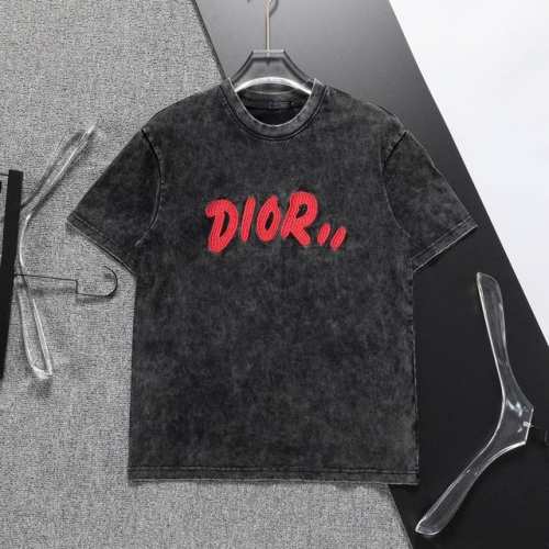 Dior 迪奥 官网新款洗水T恤.男士圆领经典Logo刺绣短袖T- Shirt 采用进口客供定制面料 高端的品质 尽显奢华。8867尺码：M-3Xl