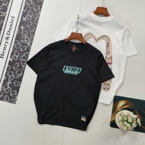 尺码S-2Xl掌柜推荐 王一博同款 Evisu福神 2025年春季新品 男士口号家花达摩大M印花短袖T恤 evisu是一个源于日本的高端潮流品牌 于1991年在
