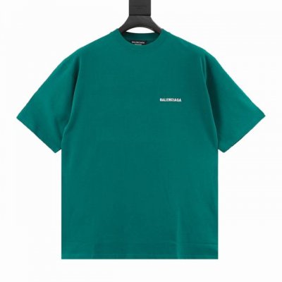 130 balenciaga/巴黎世家 21Ss 刺绣字母短袖T恤 购入原版对版操作今年新发售的可乐区别往年，非常特殊的颜色，。26S双纱面料，全棉螺纹 面料洗